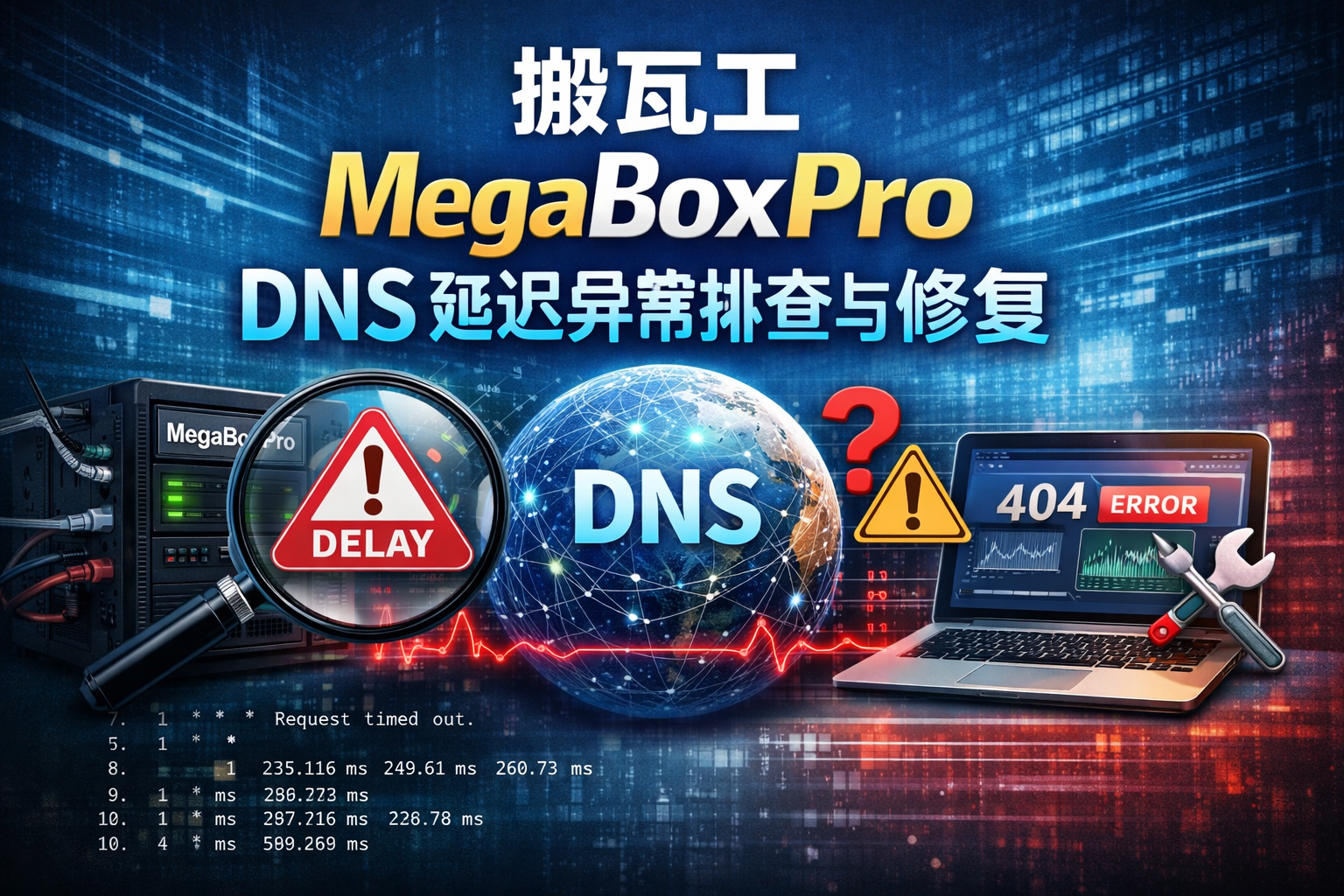 📝记录一次搬瓦工 MegaBoxPro DNS 延迟异常排查与修复