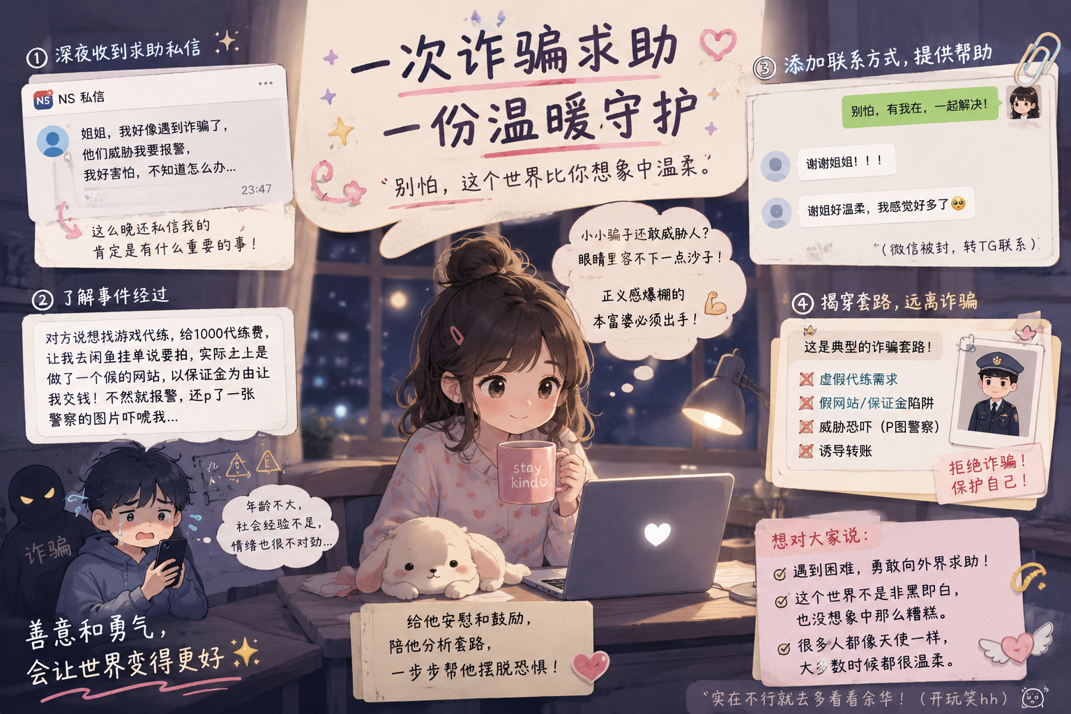 我拯救了一个男生~于是我自恋的认为我是天使！